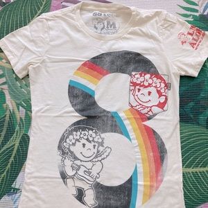 88Tees Rainbow 8 Vintage Style Tee (Medium)